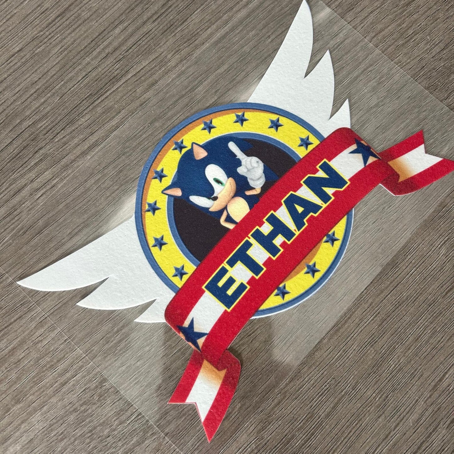 Personalised Edible Sonic Topper