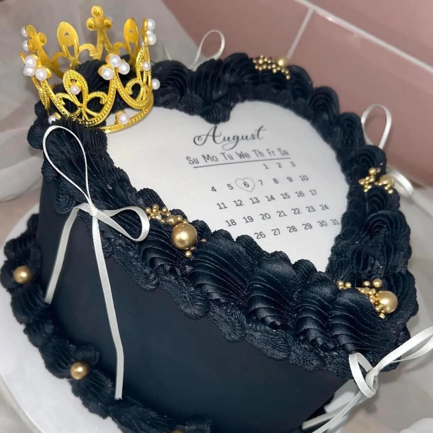 Edible Calendar Cake Topper