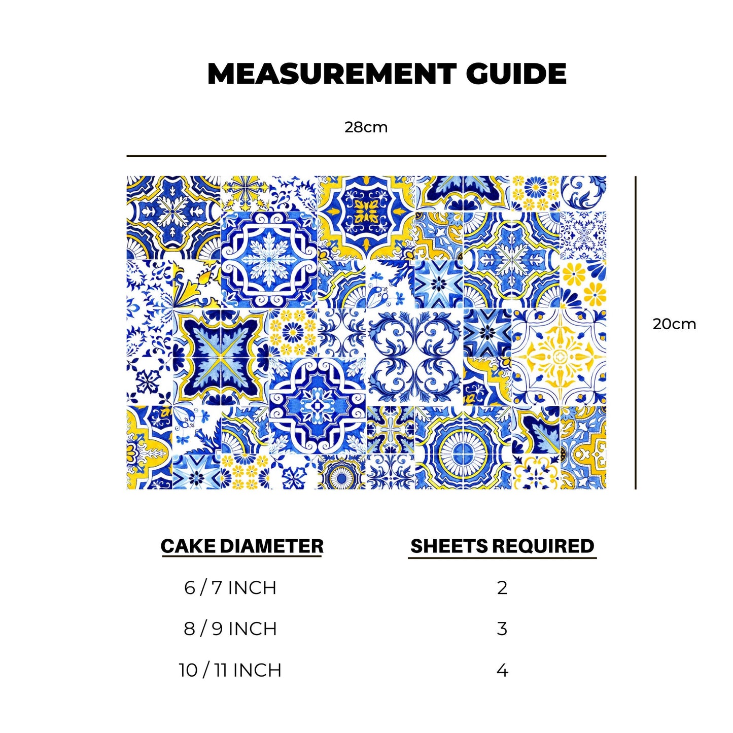 Mediterranean Tile Icing Sheet