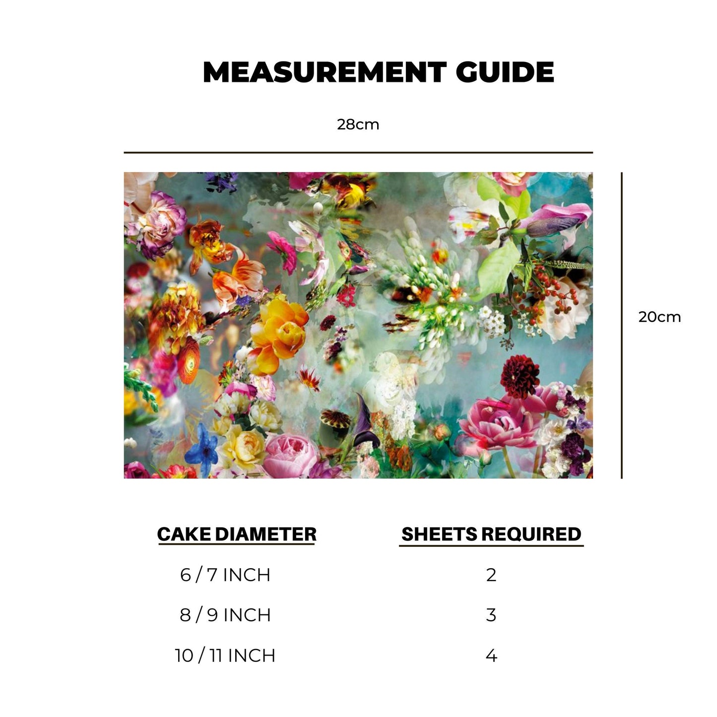 Floral Icing Sheet