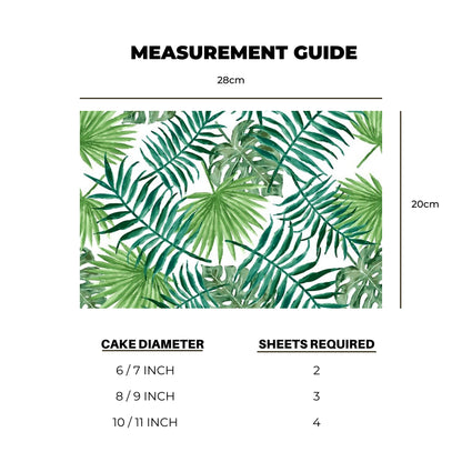 Leaf Print Icing Sheet