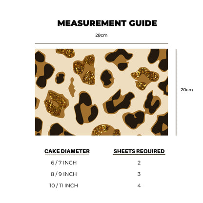 Leopard Print Icing Sheet