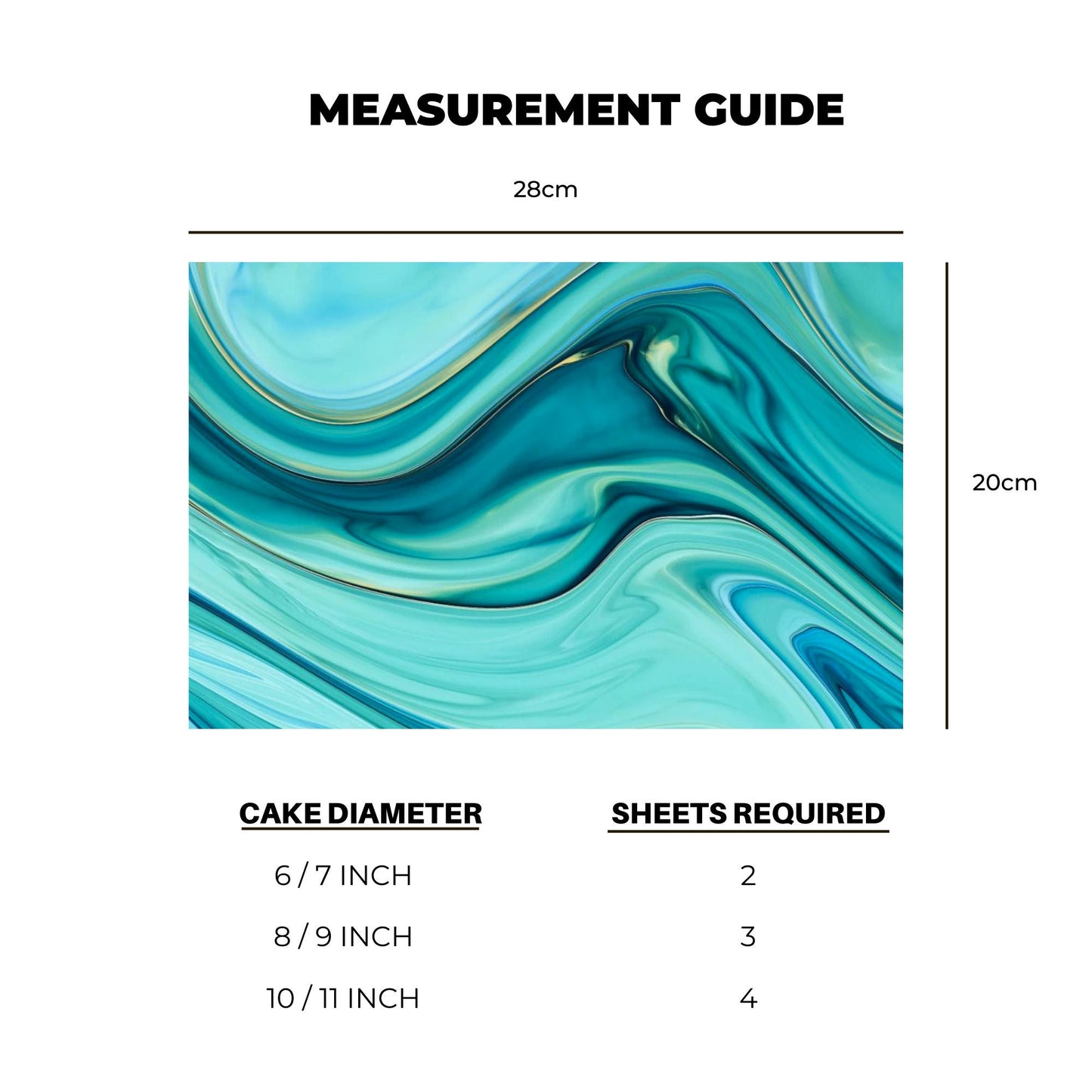 Marble Icing Sheet