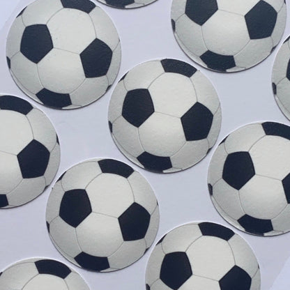 Edible Football Cupcake Toppers