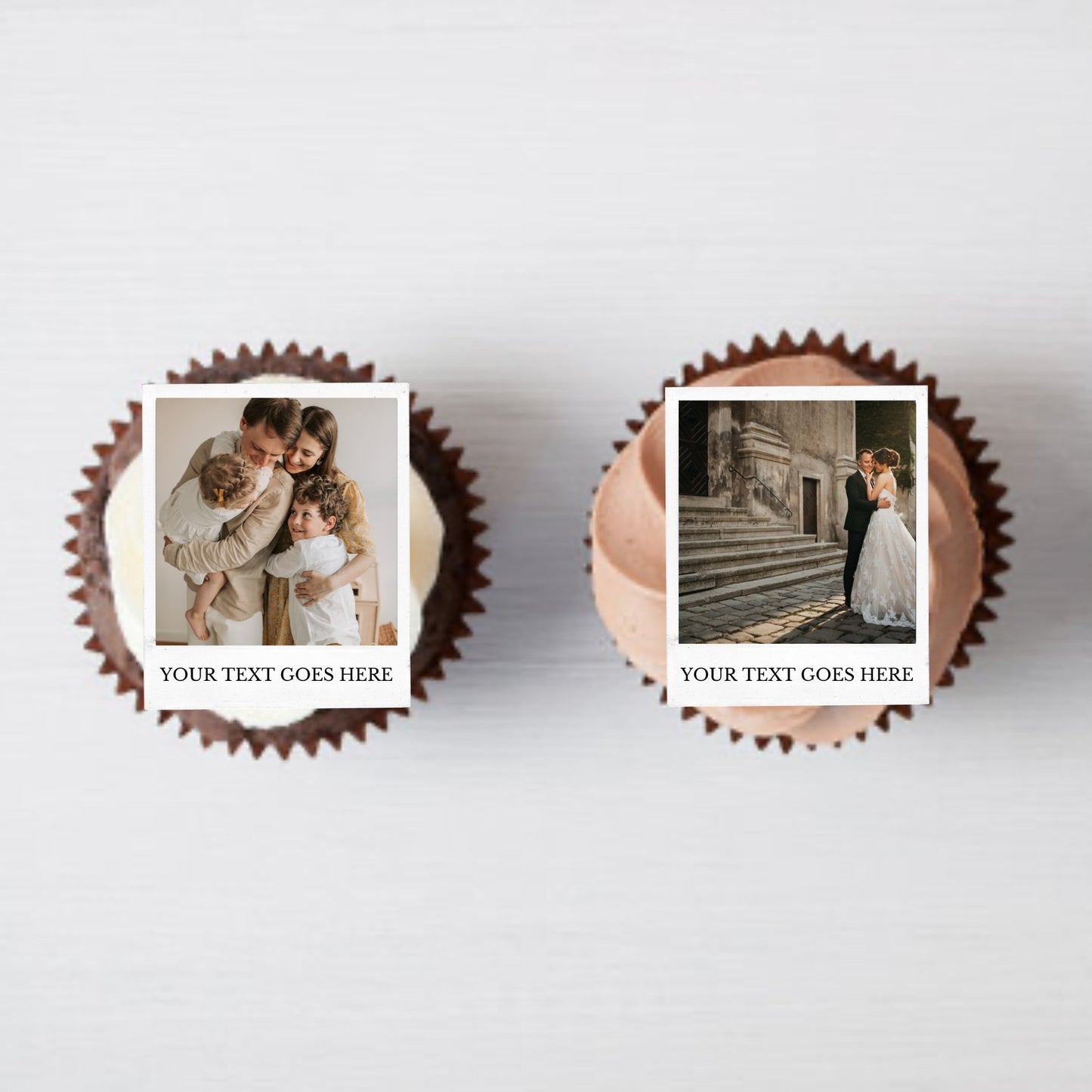 Edible Polaroid Cupcake Toppers