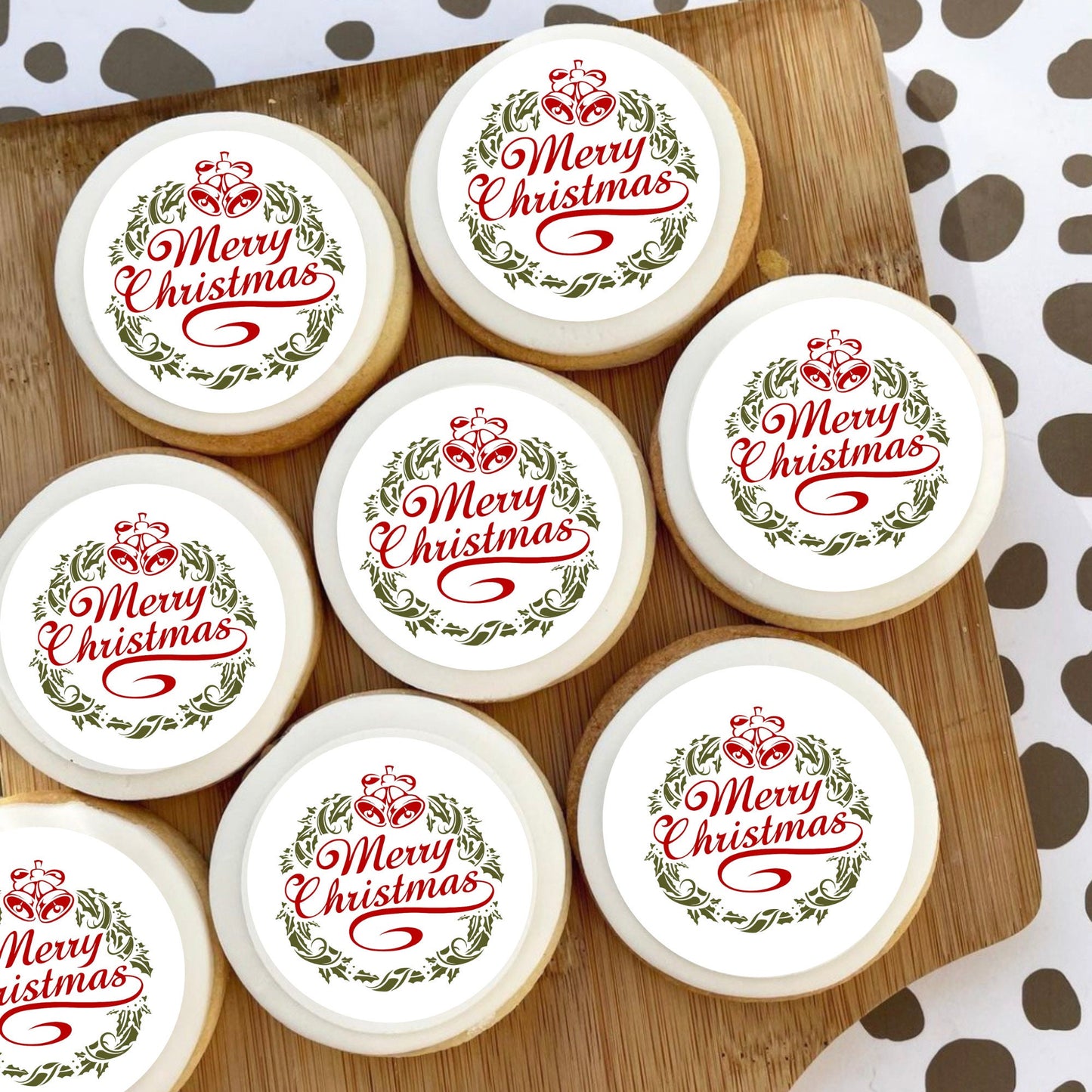 'Merry Christmas' Cupcake Toppers